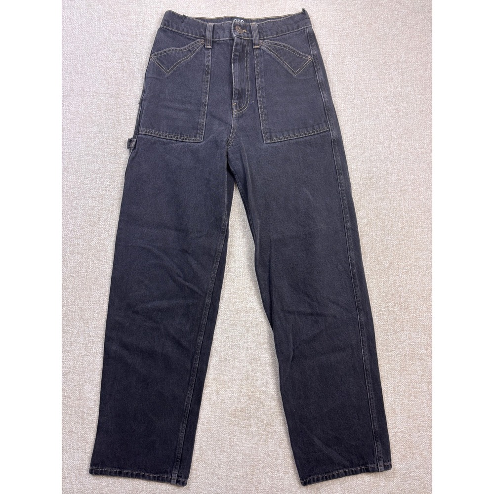 BDG Urban Outfitters Black Carpenter Jeans High Rise Straight Leg Womens 28